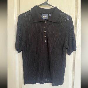 Anthropologie Women’s Maeve Netted Polo